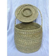 Handcrafted Waste Basket Made Out Of Grass