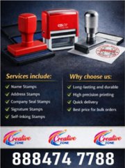 Creative Zone | Rubber Stamp Rs. 300/- | Fast delivery | Long-lasting 